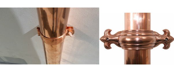 Image showcasing Buy decorative downspout brackets, MI, US - Straight Shot Gutters