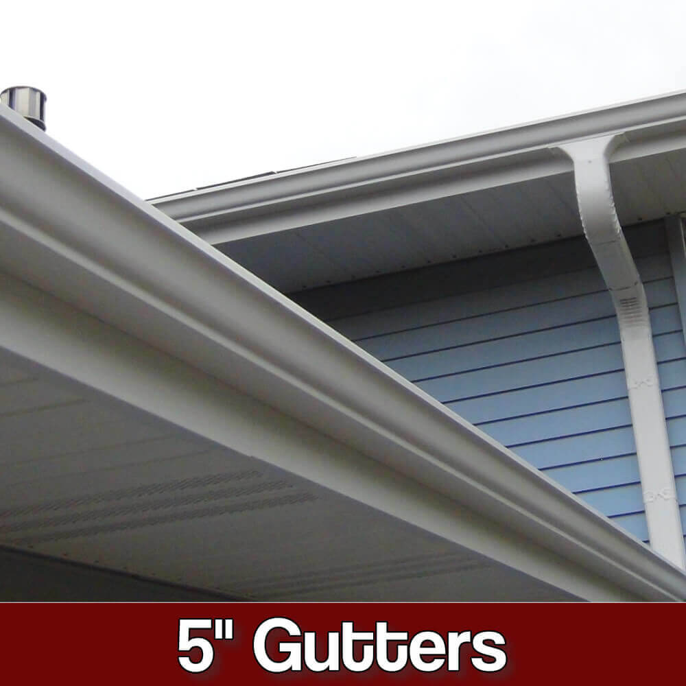 Residential 5-inch Gutter Installation, MI, US - Straight Shot Gutters
