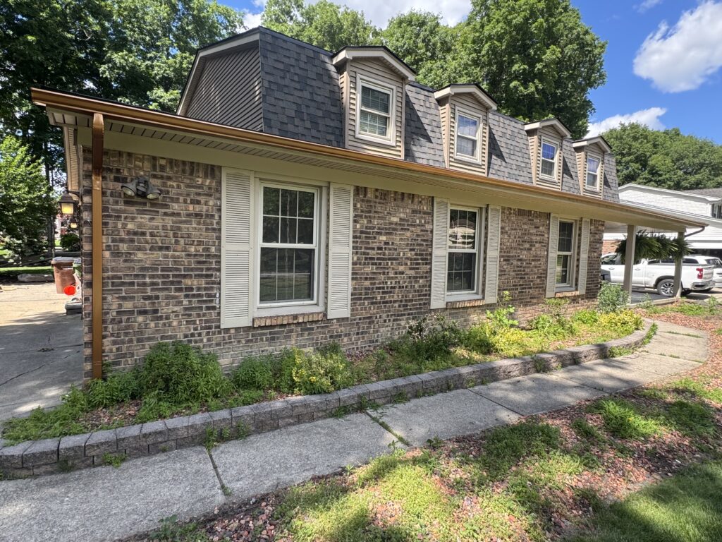 Six-inch gutter installation by Straight Shot Gutters